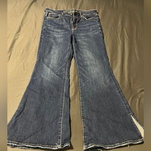 AE super high rise flare jean!